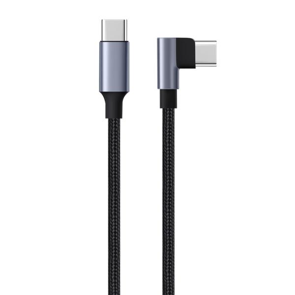Quality Right-Angle USB-C Data Charging Cable CC60W Braided wholesale
