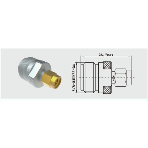 50 Ohm N Male Plug / Female Jack To SMA Male Plug / Female Jack RF Coaxial Adapter Frequency Up To 11 GHz