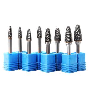 80mm Round Solid Shape Carbide Burr Set with Bidentate Pattern From Advanced