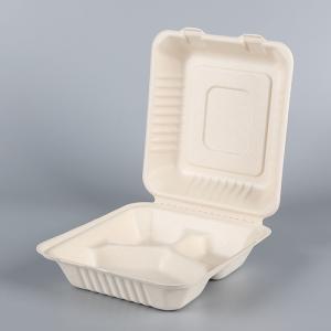 compostable sugarcane clamshell sushi to go box bagasse disposable biodegradable