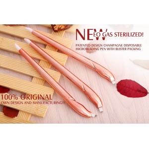 Lushcolor Champagne Disposable Microblading Pen With a Brush For Capturing