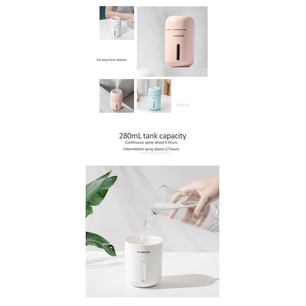 USB Home Ultrasonic Aroma Diffuser Led Light Portable White Air Humidifier