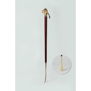 China Easy Grip Long Brass Shoe Horn Handmade For Men Women 5 Years Warranty on sale