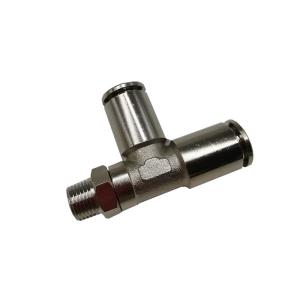 Air Screwdriver Pneumatic Tube Fittings Three Way Side Threaded Joint Compressio