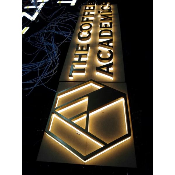Quality Reverse Lit Halo Illuminated Channel Letters 36mm 50000 hours Lifetime wholesale