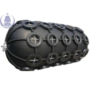 Professional Pneumatic Marine Rubber Fender With Galvanized Chain And Tire