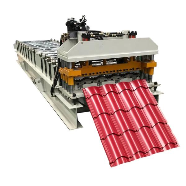 High Speed 840mm step tile roll forming machine Roof Glazed Tile Roll Forming