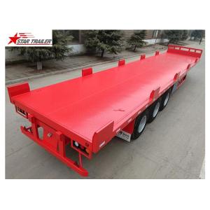 Heavy Equipment Transport Drop Deck Semi Trailer Manually Operated Or Hydraulic