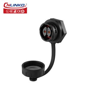 CNLINKO Outdoor Waterproof Plug and Socket 24v Power Cable 2 Pin Electrical Wire