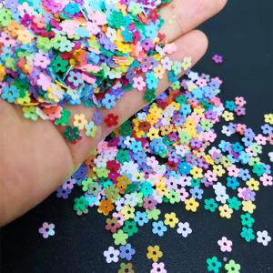 1 Color Printing Sequin Flowers Shaped Glitter Mixed Color with Butterfly Clover
