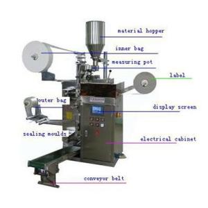 China automatic filter bag coffee packing machine with thread and tag and envelop on sale