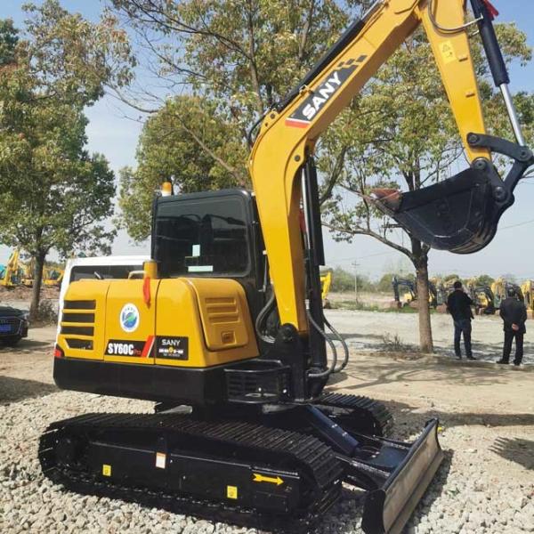 Used SANY SY60 Crawler Excavator Little Size 0.28m3 Bucket Capacity
