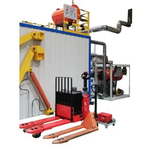 Trolley Type Vacuum Annealing Furnace with 1000X1000mm Clamp Plate 22t Clamp