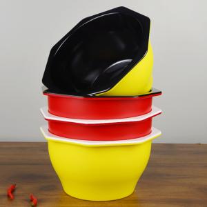 China Melamine Plastic Plates with/without Pattern in Double Color Plates for