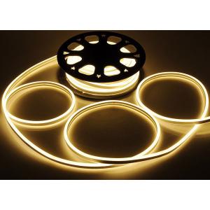 Warm White LED Neon Flex Strip 2.77cm Cuttable Length Anti Aging Jacket