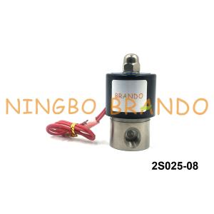 Cheap 2S025-08 1/4&quot; Normally Closed Plunger Direct Acting NBR Seal Stainless Steel 304 Solenoid Valve for sale