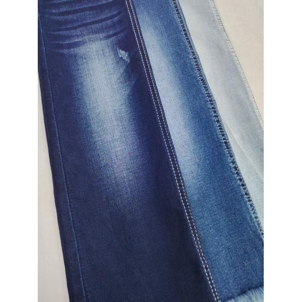 Siro Twill Style 8.8oz High Stretch Denim Fabric Dark Indigo 70%Cotton For Lady