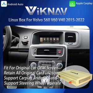 ViKNAV Linux Interface Box for Volvo S60 V60 V40 2015-2022 with Wireless CarPlay