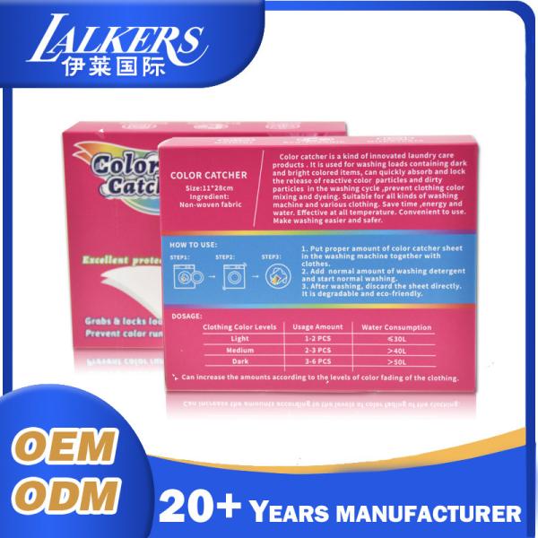 Quality Nonwoven Fabric Color Catcher Sheet Portable Sustainable Safe And Skin Friendly wholesale