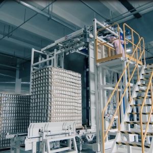 Fully Automatic Low Level Empty Can Depalletizer Depalletizing Machine