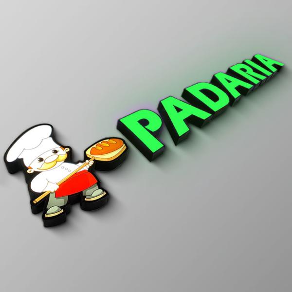 Quality IP65 Embossed Acrylic Storefront Sign Illuminated Metal Letter Logo wholesale