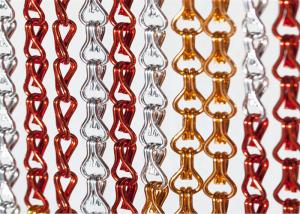 Cheap 2MM Decorative Aluminum Metal Mesh Curtain Chain Drapery Fabric for sale