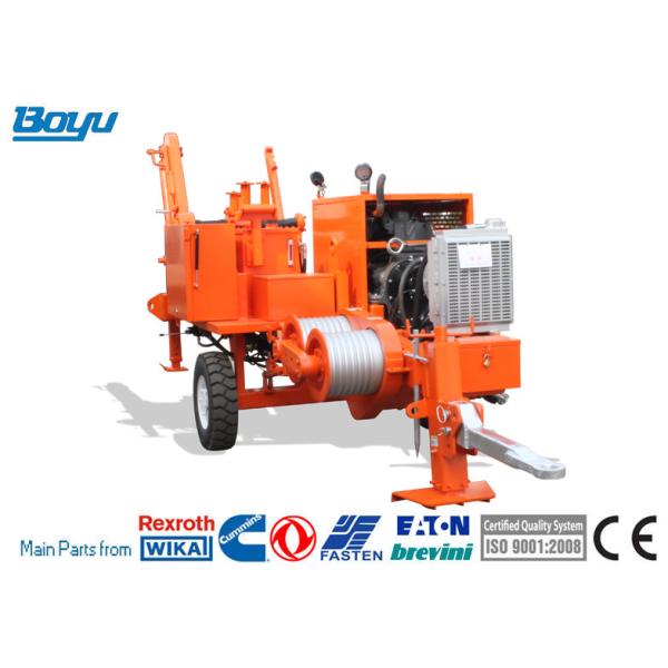 Quality 30kN Hydraulic Transmission Line Stringing Equipment Puller Cummins Engine wholesale