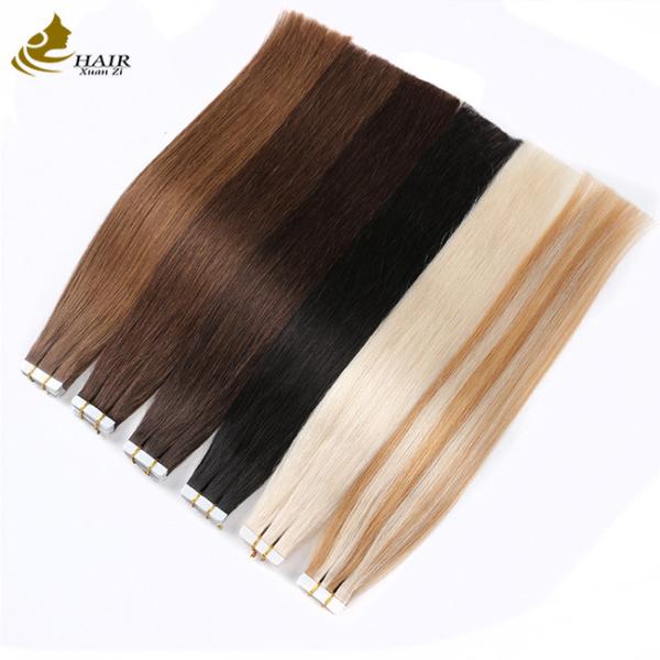 Quality Remy Human Skin Weft Tape Hair Extensions Double Faced Russian Tape 8"-30" Length Customization wholesale
