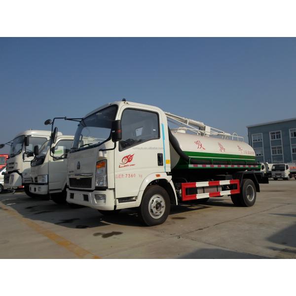 HOWO 4X2 Fecal Suction Truck 4000 Liters Euro II Suction Sewage Truck