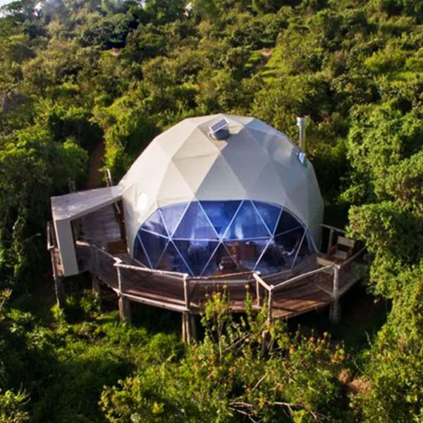 Hotel Decoration Inflatable Geodesic Dome Tent Luxury Waterproof