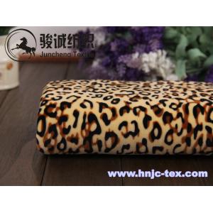 Environment friendly leopard pattern imitated cuddle soft velboa for home