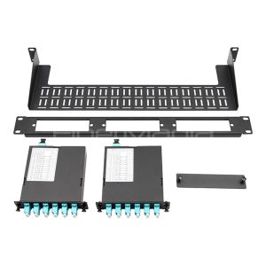 19inch 1U 36 Fibers MPO MTP Fiber Optical Patch Panel with Cassette and MTP-12