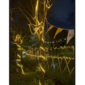 Warm White Solar Fairy String Lights with 72-Hour Runtime and 2000mAh-5000mAh Battery for Multi-Scene Applications
