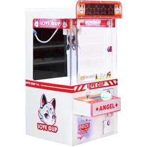 Coin-Operated LED Light Mini Claw Machine Hardware Cabinet Plush Toy Game