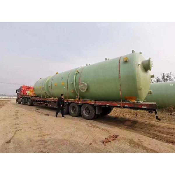 Cylindrical Chemical Resistance FRP Vertical Tank For Agriculture Usage