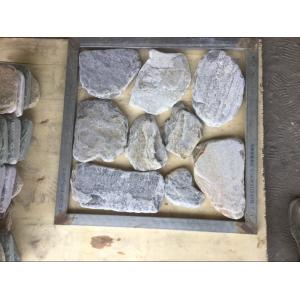 Cheap Tumbled Blue Quartzite Random Flagstone Crazy Stone Irregular Flagstone Paving Stone for sale