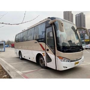 China Used Kinglong Bus Model XMQ6802 32 Seats Steel Chassis Left Hand Drive Used Tour Bus on sale