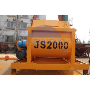 Fixed Stationary Twin Shaft JS2000 Concrete Mixer Environmentally Friendly Long