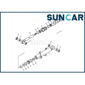China 707-00-50650 Boom Cylinder Sealing Kit Komatsu PW05-1 Repair Seal Kit For Excavator Model on sale