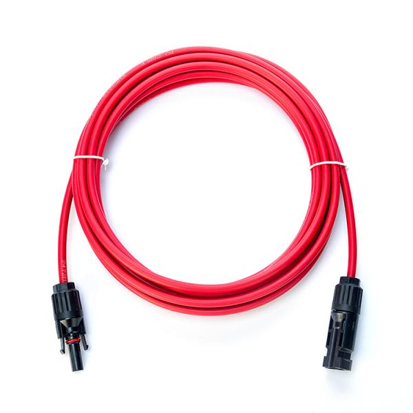 1x4mm2 Tinned Cooper XLPO XLPE PV Cable Y Splitter 1 Transfer 2 with PV004 Connector Heating UV Res Jacket TUV Approved