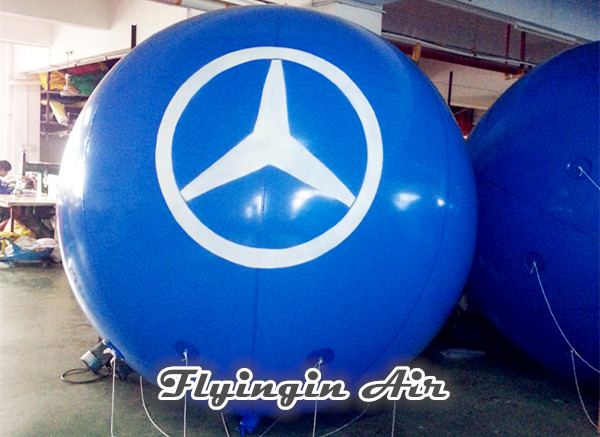 Pvc Helium Balloon, Blue Inflatable Floating Ball for Advertisement and Business Show