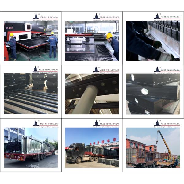 Stainless Steel 6pcs Poster 30W Lamp Post Light Box