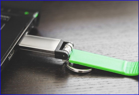 Solid Body Leather 1GB Thumb Drive Disk Storage Free Key Ring