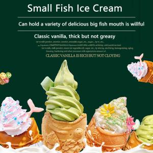 Multifunctional Fish Taiyaki Machine Make Waffle and Fish Shape with Open Mouth