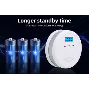 Fire Detector Carbon Monoxide Alarm With Digital LCD Display And LED Index Light