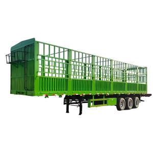Cheap CIMC Factory Direct Fence Truck 3 Axle 40 Feet Sidewall Multi-Purpose Semi-Trailer Fence-Type Cargo Bulk Trailer for sale