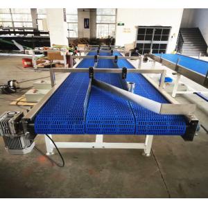 Blue Automated Conveyor Systems With More Lanes For Industry Production Needs