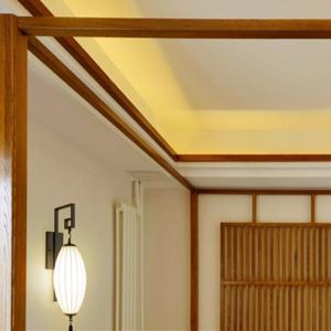 Classical Chinese Style Festive Quaint Rural Wood Red Lantern Wall Lamps(WH-OR