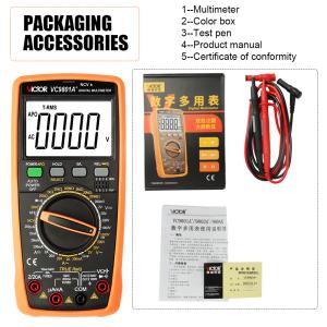 Victor VC9804A+ 9804 Pocket Multimeter True RMS AC DC 1000V 20A multimeter
