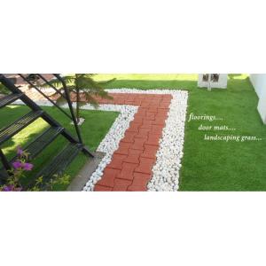 40mm Emerald Artificial Green Grass With 3/8 Gauge For Construction Of Outdoor